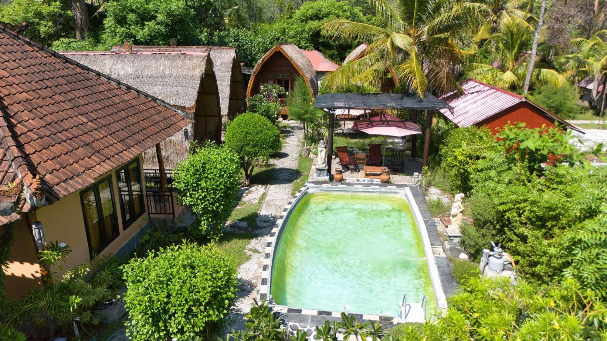 Bunga Bungalows Gili Meno Kültér fotó